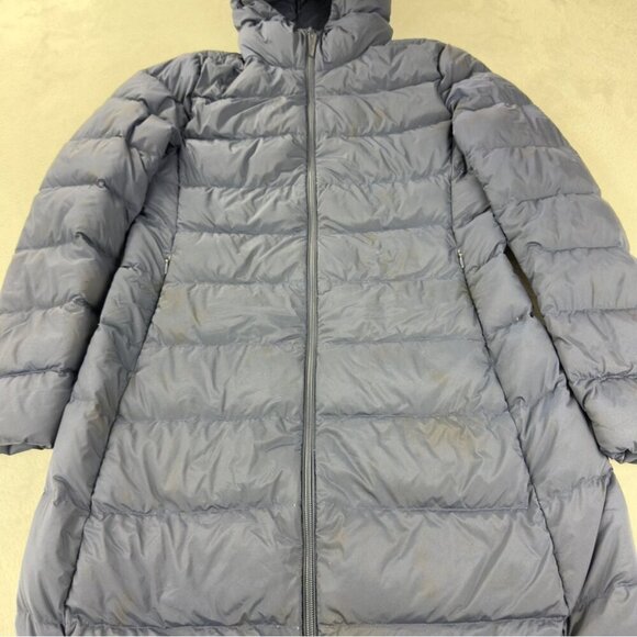 Uniqlo Women's Navy Blue Down Puffer Coat Size Medium - Picture 8 of 16